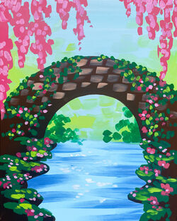 Bridge and Blooms- Muse Paintbar