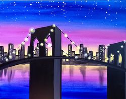 Brooklyn Bridge Blues- Muse Paintbar