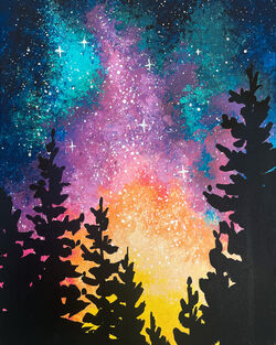 Cosmic Treetops- Muse Paintbar