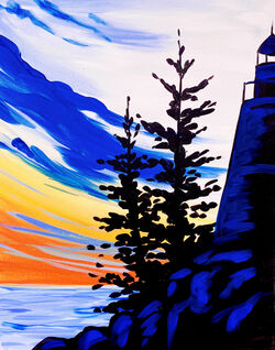 Lighthouse Cliffs- Muse Paintbar