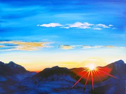 Mountain Sunrise- Muse Paintbar