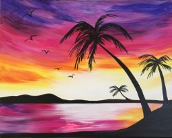 Paradise Palms- Muse Paintbar