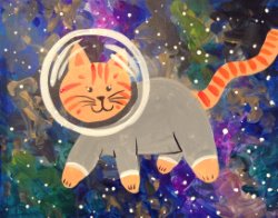 Space Cat- Muse Paintbar