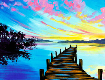 Canvas Painting Class on 01/13 at Muse Paintbar Woodbridge