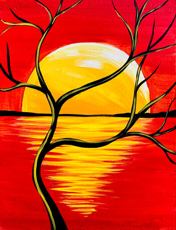 Canvas Painting Class on 01/07 at Muse Paintbar NYC - Tribeca