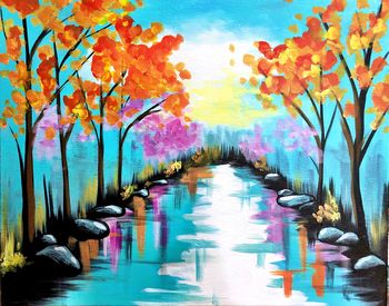 Canvas Painting Class on 11/06 at Muse Paintbar NYC - Tribeca