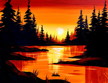 Canvas Painting Class on 01/02 at Muse Paintbar NYC - Tribeca