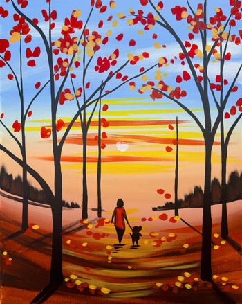 Canvas Painting Class on 10/30 at Muse Paintbar White Plains