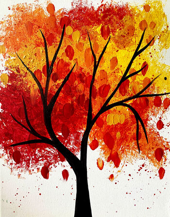 Canvas Painting Class on 10/20 at Muse Paintbar The Battery