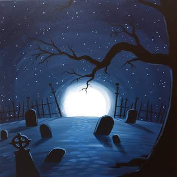 Canvas Painting Class on 10/19 at Muse Paintbar Woodbridge