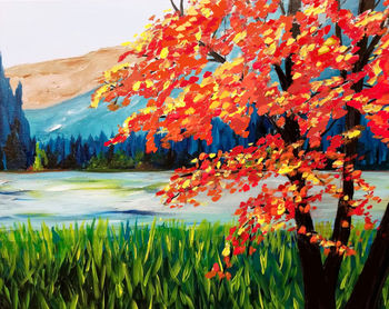 Canvas Painting Class on 09/26 at Muse Paintbar One Loudoun