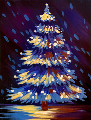 Canvas Painting Class on 12/02 at Muse Paintbar One Loudoun