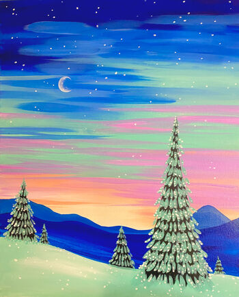 Canvas Painting Class on 12/08 at Muse Paintbar West Hartford