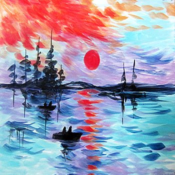 Canvas Painting Class on 01/08 at Muse Paintbar Gainesville