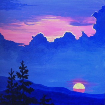 Canvas Painting Class on 07/19 at Muse Paintbar NYC - Tribeca