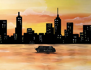 Canvas Painting Class on 10/15 at Muse Paintbar NYC - Tribeca