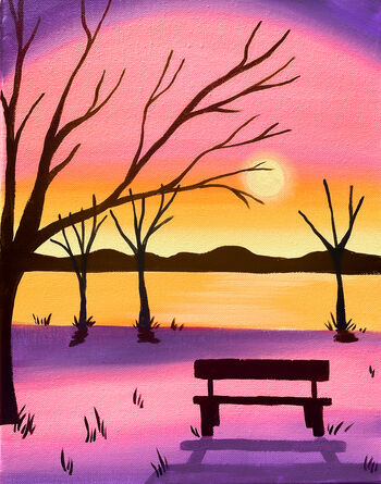 Canvas Painting Class on 02/12 at Muse Paintbar Manchester