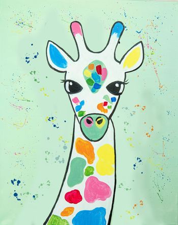 The Premier Paint And Sip Fairfax VA Muse Paintbar   RainbowGiraffe 