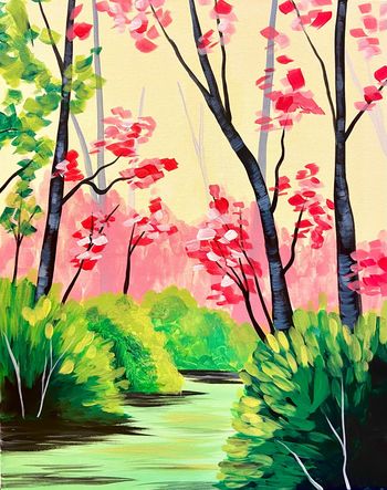 Canvas Painting Class on 03/17 at Muse Paintbar Ridge Hill