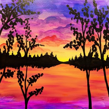 Canvas Painting Class on 10/18 at Muse Paintbar The Battery