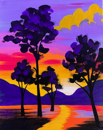 Canvas Painting Class on 09/19 at Muse Paintbar One Loudoun