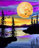 Canvas Painting Class on 09/08 at Muse Paintbar The Battery