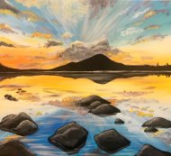 Canvas Painting Class on 10/24 at Muse Paintbar Milford