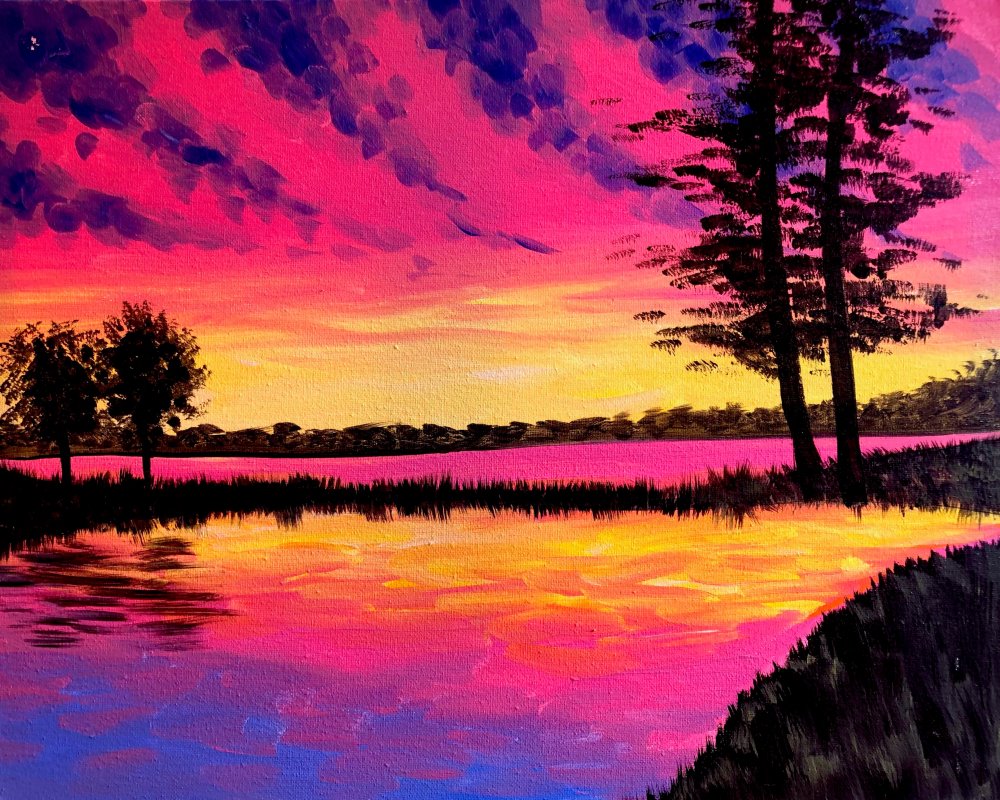 Neon Nights Painting Class - Muse Annapolis