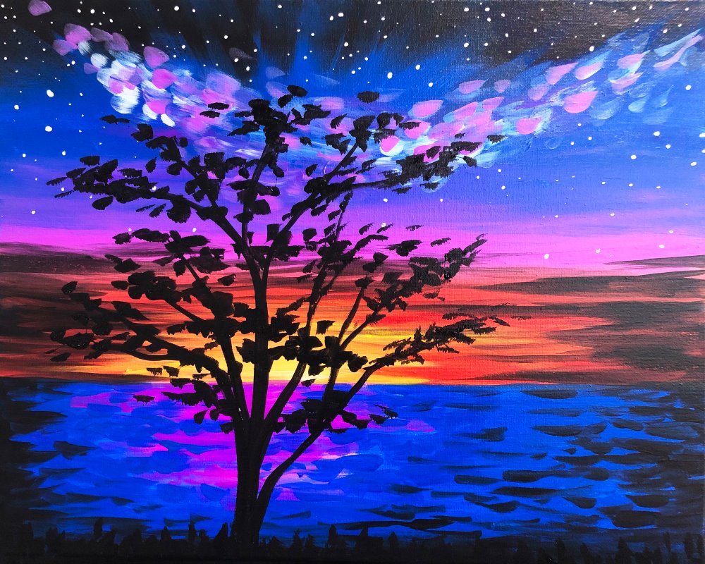 Sunset Shining Painting Class - Muse Garden City